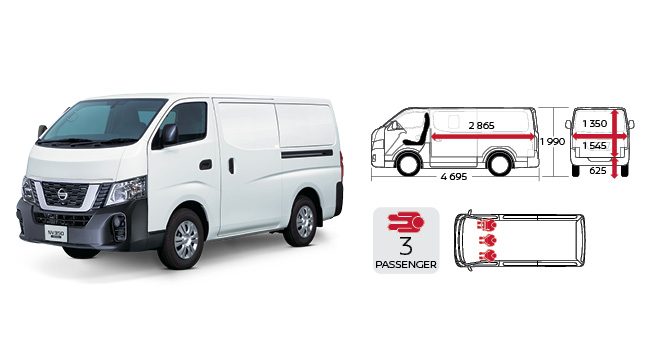 Nissan NV350 Urvan seating configurations