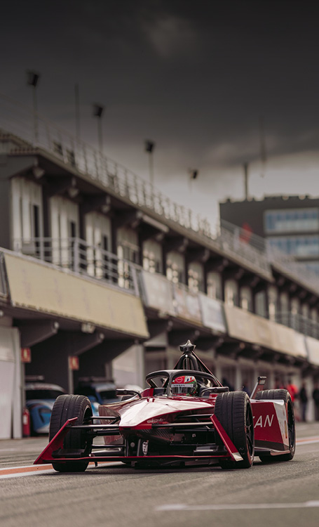 Foemula E car racing