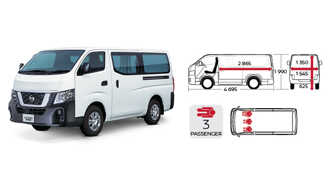 Nissan NV350 Urvan seating configurations