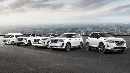 Nissan fleet of various Nissan vehicles